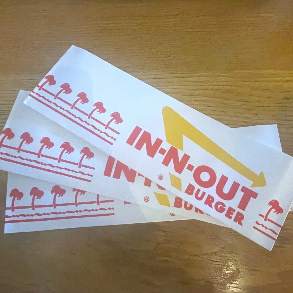 In-N-Out Burger Paper Hats Lot of 3